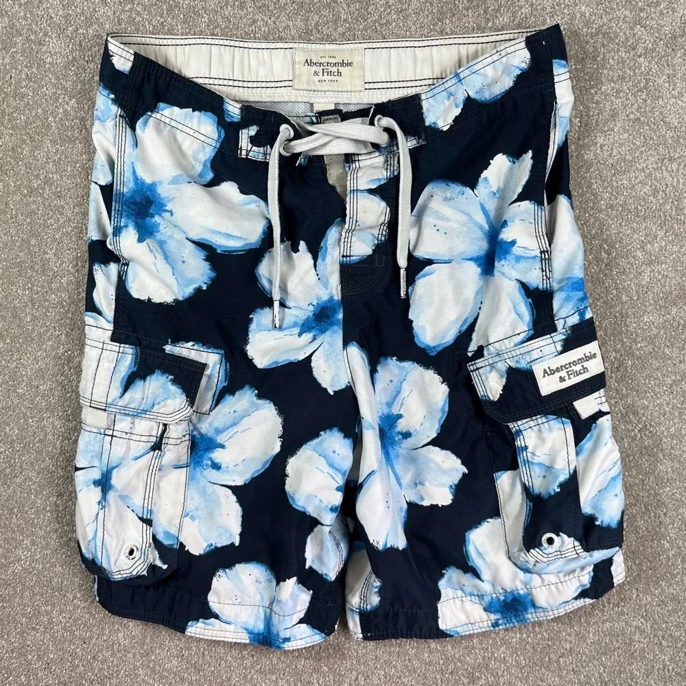 Abercrombie & Fitch Medium Floral Swim Truncks Y2K